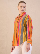 Multicolor Striped Cotton Shirt