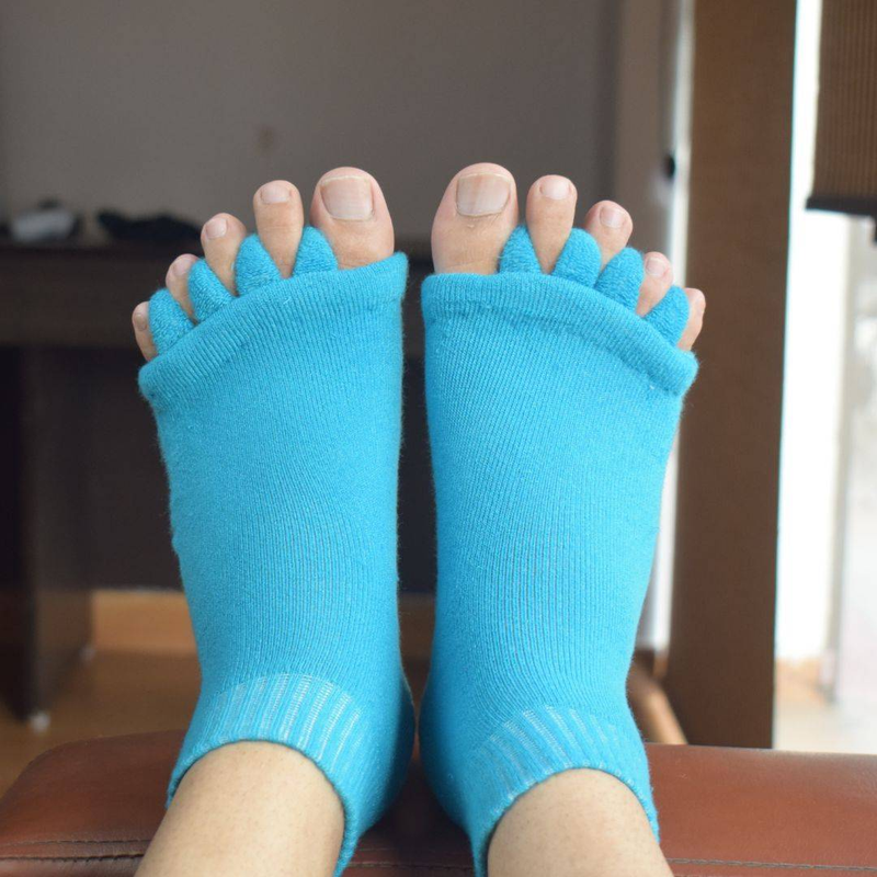 Sky Blue Foot Alignment Socks