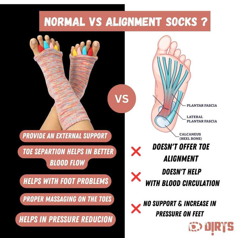 Multi Colour Foot Alignment Socks