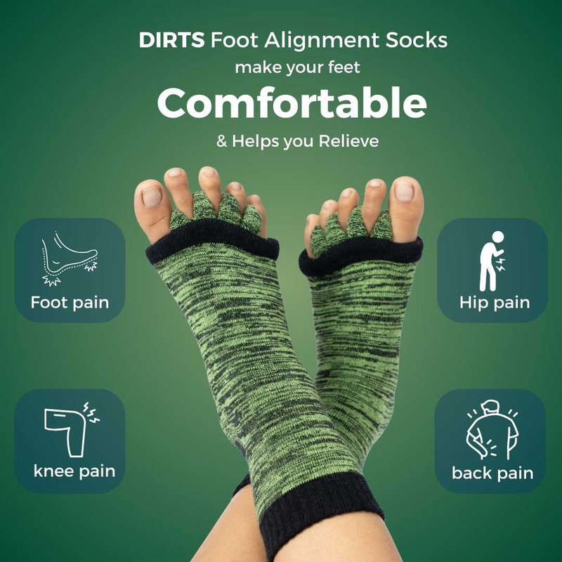 Green Foot Alignment Socks