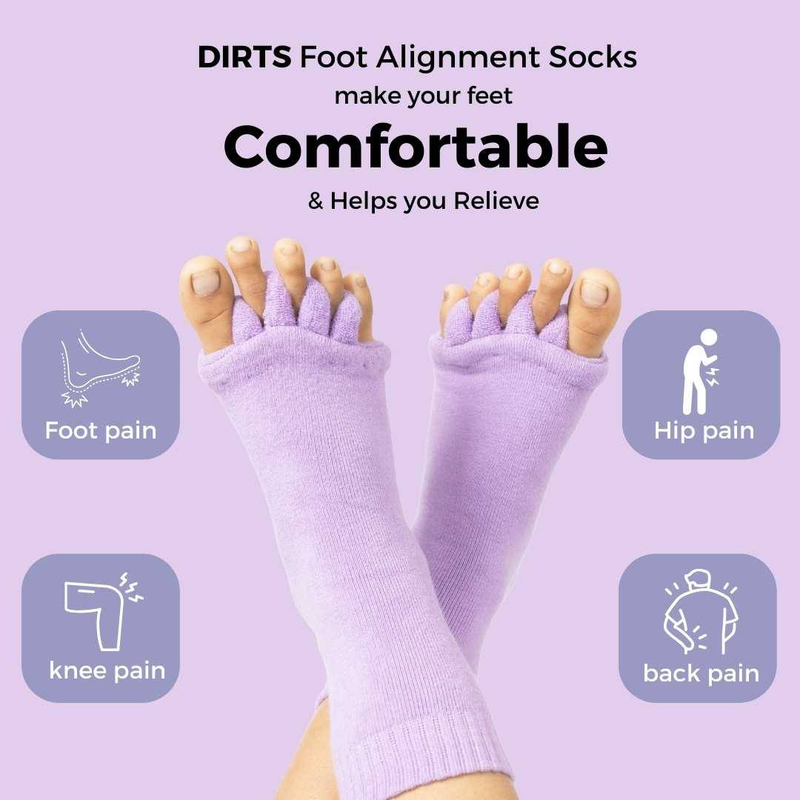 Purple Foot Alignment Socks