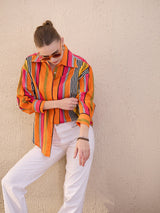 Multicolor Striped Cotton Shirt