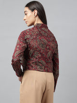 Regal Maroon Paisley Shirt
