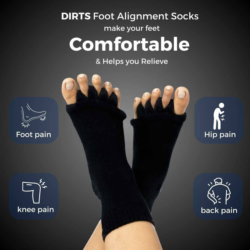 Black Foot Alignment Socks