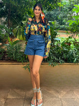 Artisanal Navy Print Shirt