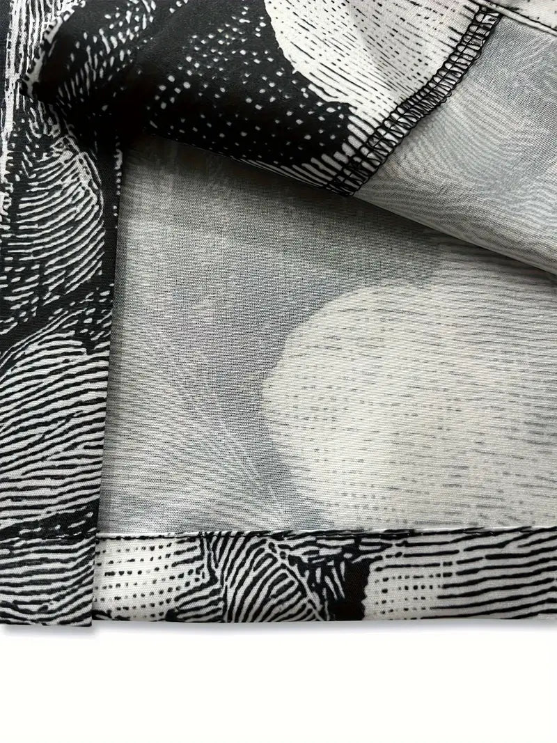 Men's Novelty Skeleton Pattern Print