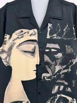 Men's Comfortable Dark Style King Graphic Print Shirt