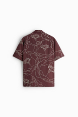 Maroon Printed Shirt