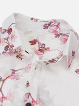 Flowers Printed Breathable Cotton Shirt Printed Cotton Shirt