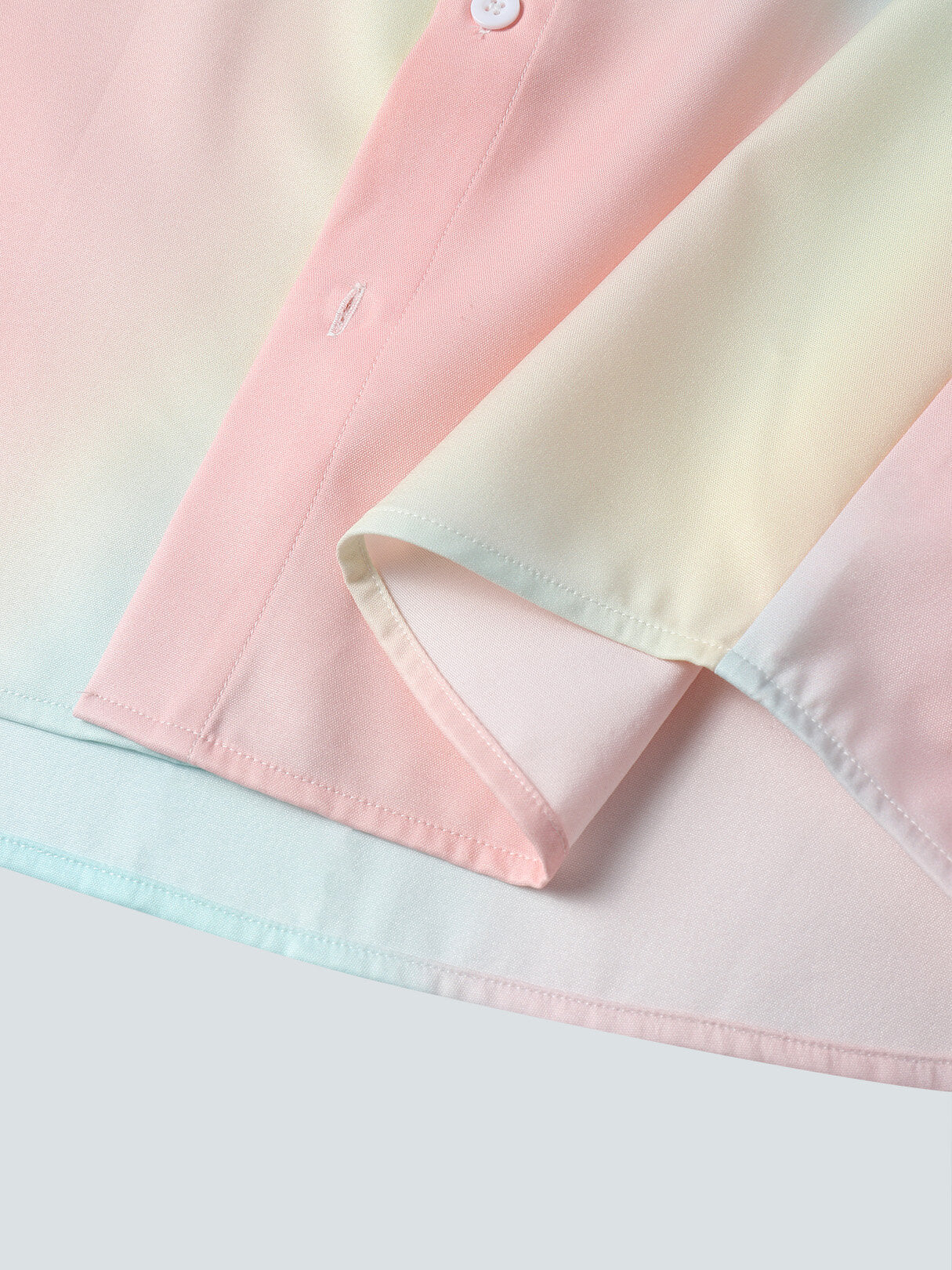 Mens Ombre Tie Dye Lapel Button Up Long Sleeve Shirts